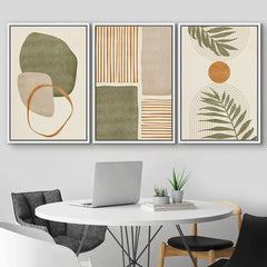 Tropical Leaves Wall Art – Abstract Boho Canvas Prints