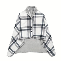 Wearable Shawl Blanket – Flannel Lazy Casual Office Blanket